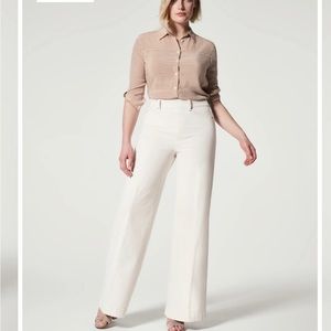NWT Spanx wide leg ecru jeans